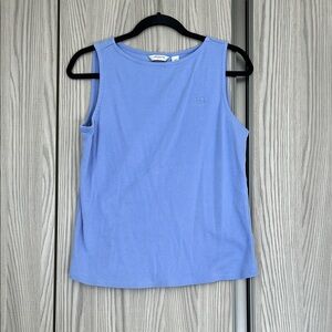 Liz Claiborne Blue Fitted Tank Top